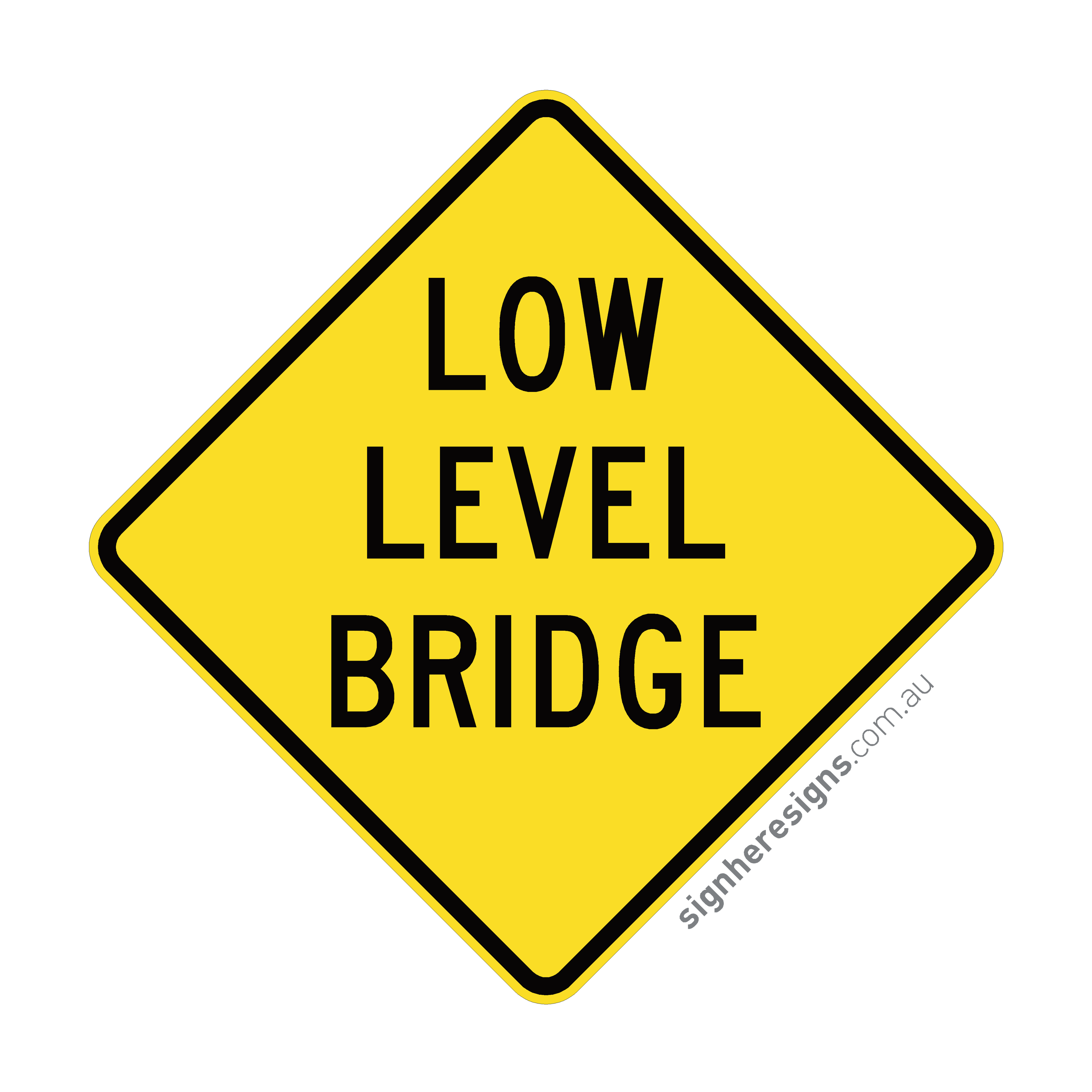 W5-8 Low Level Bridge - Traffic Sign