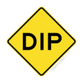 W5-9 Dip - Traffic Sign