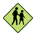 W6-1 Pedestrians - Traffic Sign