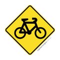 W6-7 Bicycles - Traffic Sign