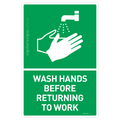 Wash Hands Before Returning To Work