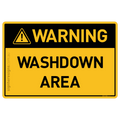 Washdown Area - Warning