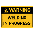 Welding In Progress - Warning