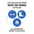 Workshop Entry - Eye Protection, Safety Boots & Hi-Vis Must Be Worn - Report To Site Office