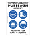 Workshop Entry - Eye Protection, Safety Boots, Hi-Vis & Hard Hat Must Be Worn - Report To Site Office
