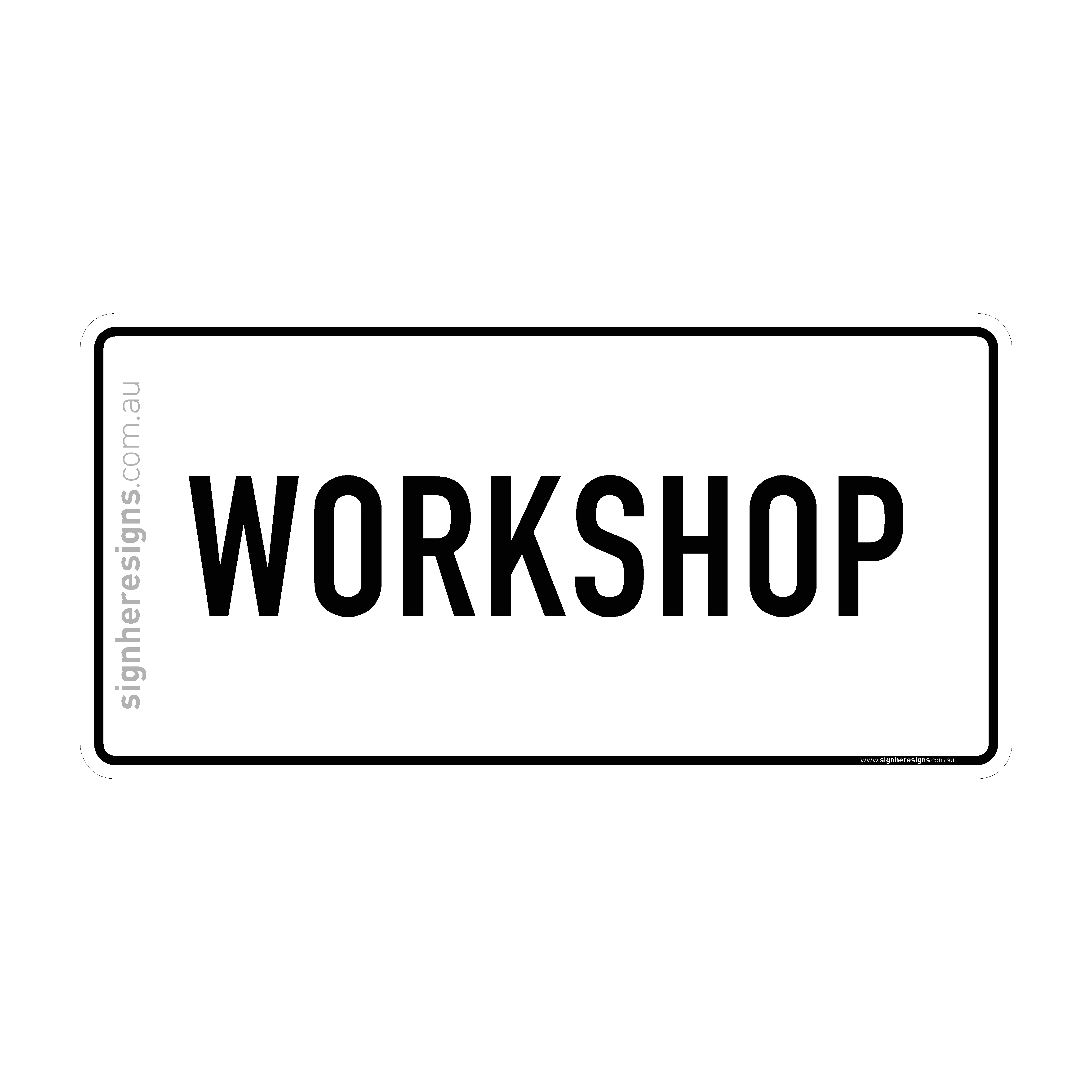 Workshop Sign - Directional – Sign Here Signs