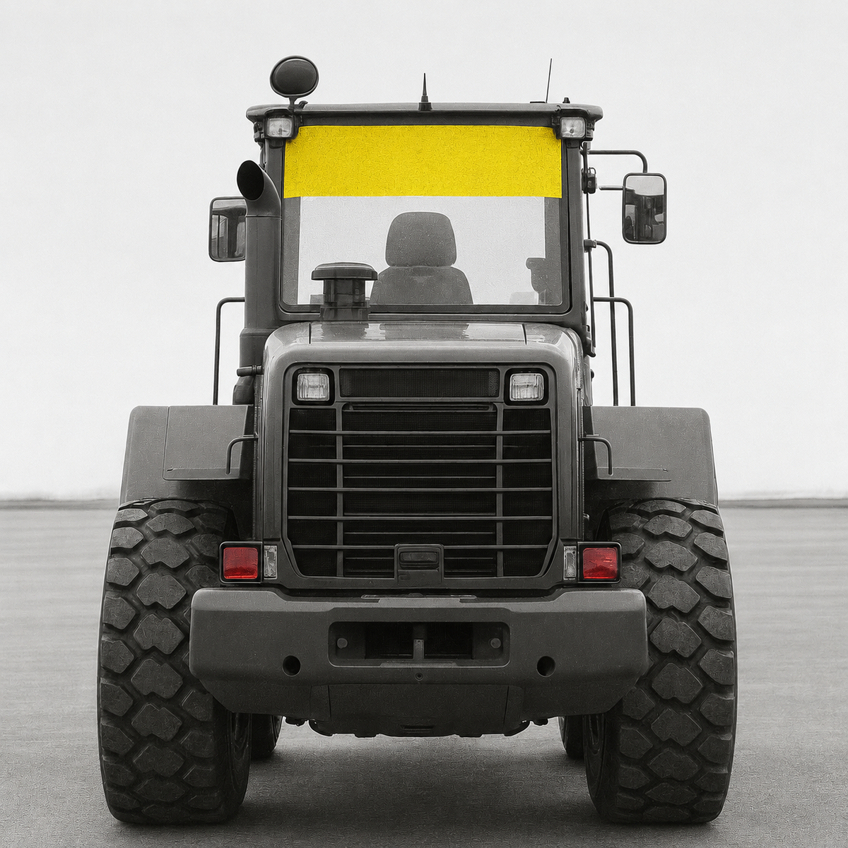 Yellow One Way Vision Windscreen Sunvisor