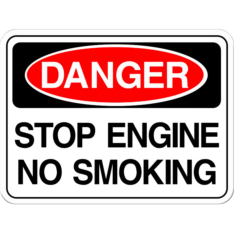 Stop Engine No Smoking