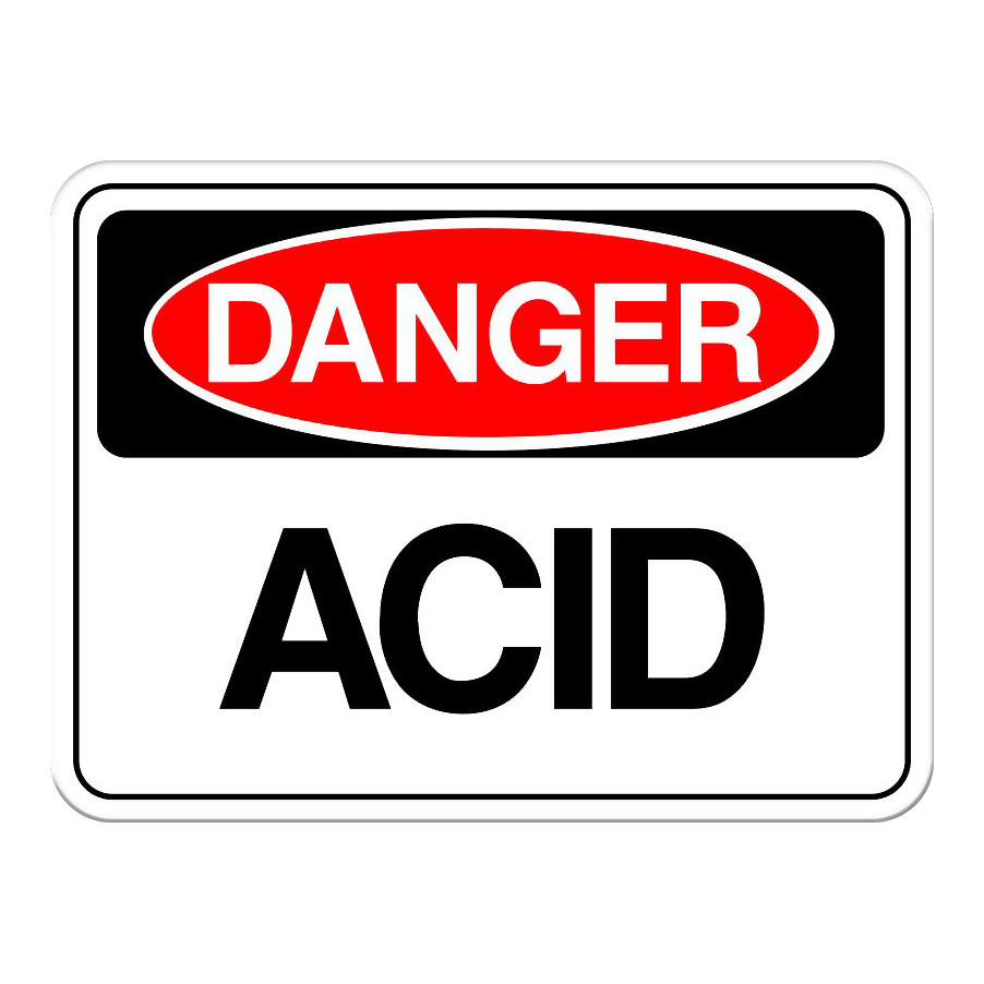 Danger: Acid Sign