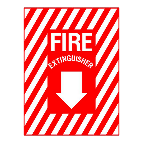 Fire Extinguisher With Arrow