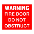 Fire Door - Do Not Obstruct