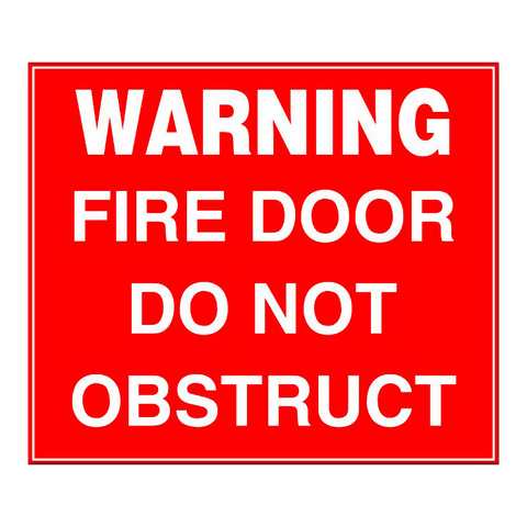 Fire Door - Do Not Obstruct