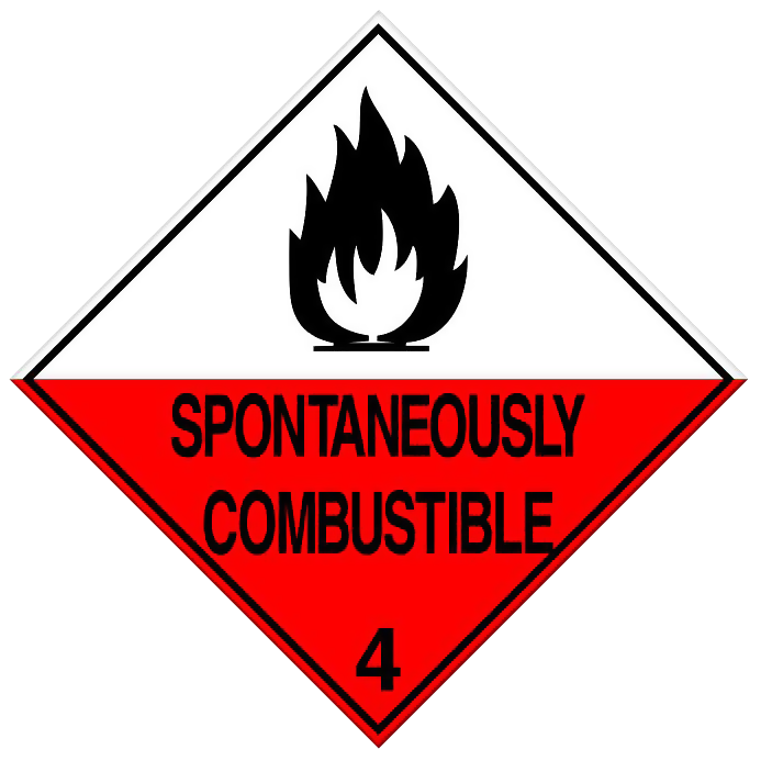 Spontaneously Combustible - Class 4
