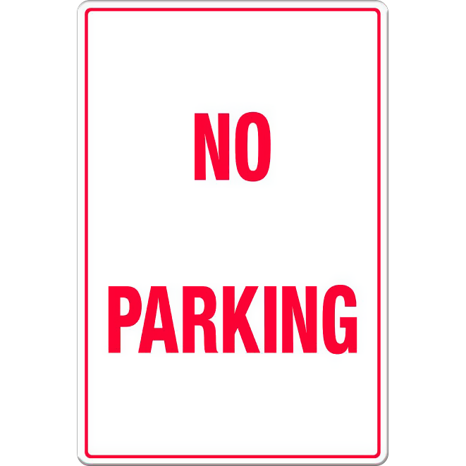 No Parking - Text Only