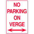 No Parking on Verge (With Arrows)