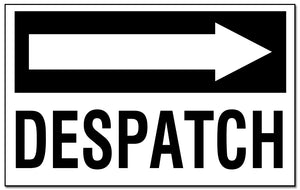 Despatch - with Right Pointing Arrow