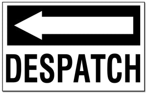 Despatch - with Left Pointing Arrow