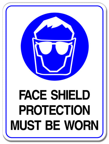 Face Shield Protection Must Be Worn