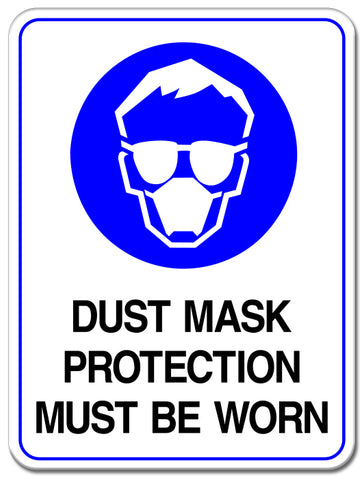Dust Mask Protection Must Be Worn