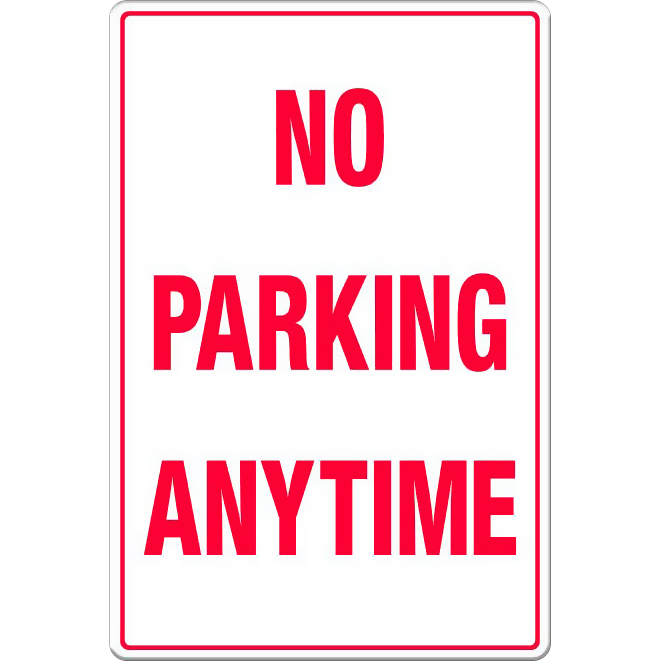 No Parking Anytime