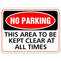 No Parking - This area to be kept clear at all times