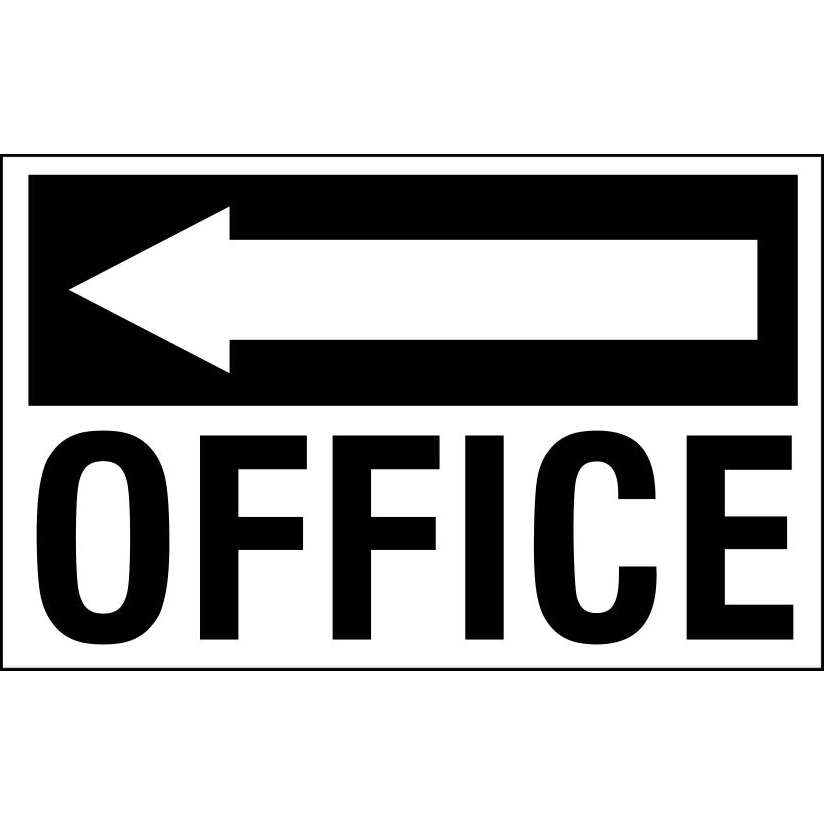 Office Directional Sign (Left Arrow) | Sign Here Signs